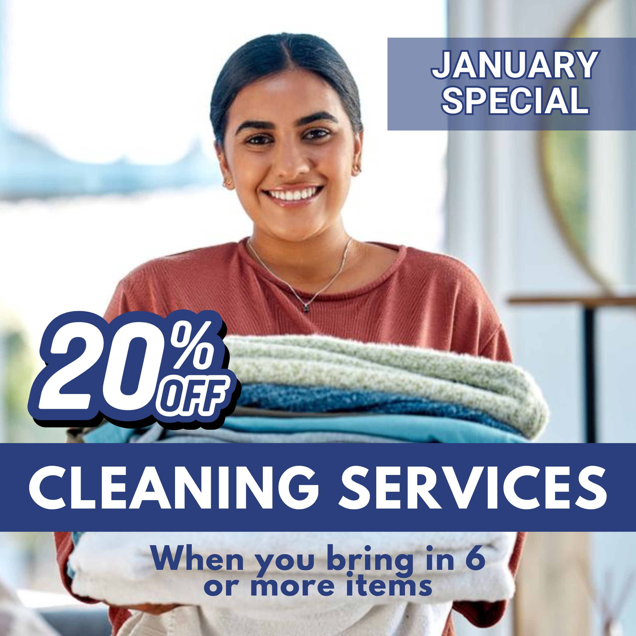 30% off dry cleaning