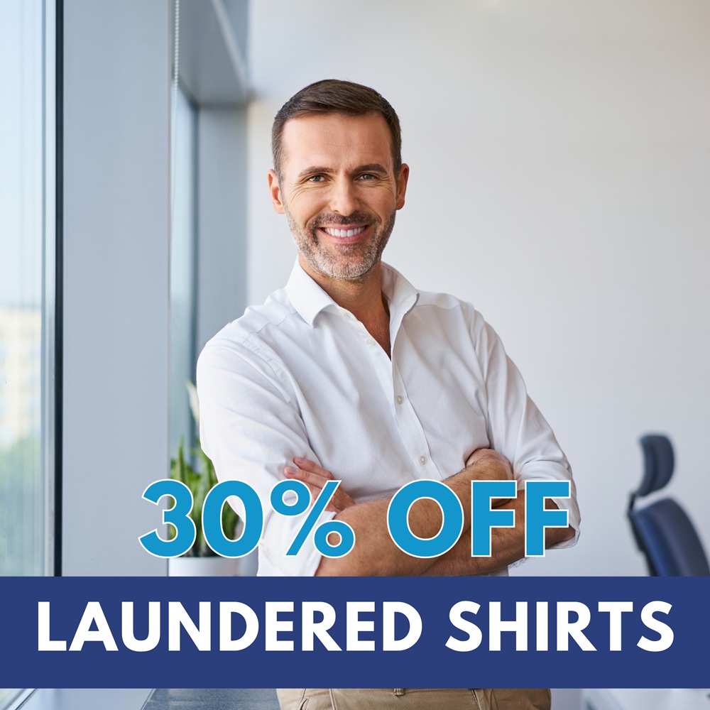 30% off dry cleaning